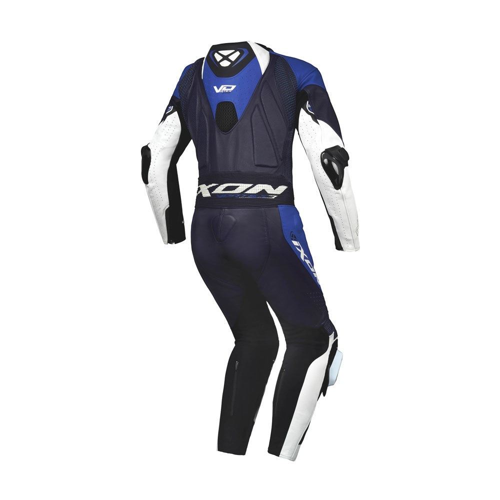 Ixon Vortex 3 Leather One Piece Suit - Blue/White
