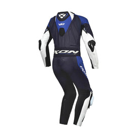 Ixon Vortex 3 Leather One Piece Suit - Blue/White