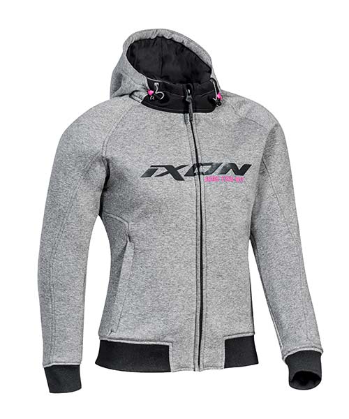 Ixon Palermo Lady Hoodie - Grey/Pink