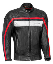Load image into Gallery viewer, Ixon Pioneer Leather Jacket - Black/White/Red