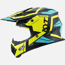 Load image into Gallery viewer, KYT Jumpshot 3 Black Aqua Blue