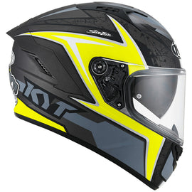 KYT NF-R Mindset Helmet - Matt Anthracite Yellow