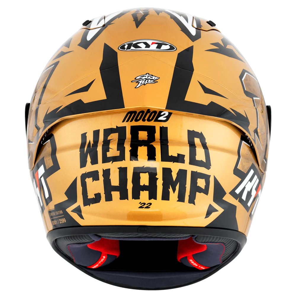 KYT NZ Race Augusto World Champion 2022 Gold Le Helmet