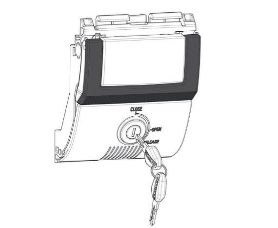 Shad Replacement Lock System For SH48 Top Caser Dark Grey Premium