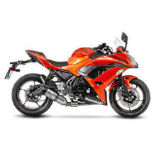 Load image into Gallery viewer, LV One Evo Stainless Steel Full Exhaust System w/Carbon End Cap for Kawasaki Ninja 650/Z650 17-20