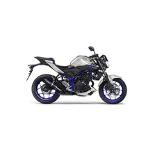 Load image into Gallery viewer, LV GP Corsa Evo Carbon Fiber Full Exhaust System w/Slash Cut End Cap for Yamaha YZF-R3 19-20/MT-25 15-18/MT-03 2020