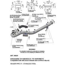 Load image into Gallery viewer, LV Head Pipe Stainless 701 Enduro/Lr / 701 Supermoto '21> (Stock &amp; LV Exhaust)