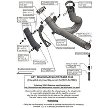 Load image into Gallery viewer, LV Link Pipe (Cat Elim.) Stainless M'Strada 1260 '18>'20 (Comp W Orig. Muffler, Cntr Stand)