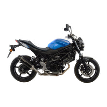 Load image into Gallery viewer, LV Nero Stainless Black Slip-On Muffler w/Carbon End Cap for Suzuki SV 650 16-22/SV 650 X 18-20