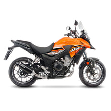 Load image into Gallery viewer, LV Slip-On A Nero Stainless Black CB500 F / CBR500 R '16>'18 / CB500 X '17>'18 (Fits W Orig. Cntr Stand)