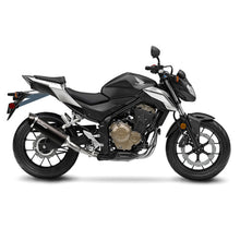 Load image into Gallery viewer, LV Slip-On A Nero Stainless Black CB500 F / CBR500 R '16>'18 / CB500 X '17>'18 (Fits W Orig. Cntr Stand)