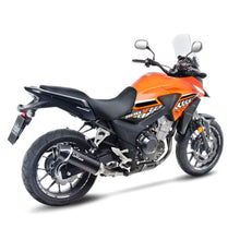 Load image into Gallery viewer, LV Slip-On A Nero Stainless Black CB500 F / CBR500 R '16>'18 / CB500 X '17>'18 (Fits W Orig. Cntr Stand)