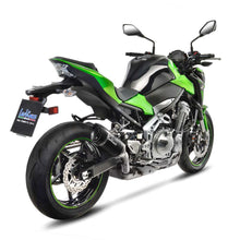 Load image into Gallery viewer, LV Pro Carbon Fiber Slip-On Muffler w/Shark Cut Carbon End Cap for Kawasaki Z 900 17-19/Z 900 A2 18-22