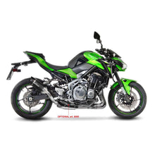 Load image into Gallery viewer, LV Pro Carbon Fiber Slip-On Muffler w/Shark Cut Carbon End Cap for Kawasaki Z 900 17-19/Z 900 A2 18-22