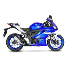 Load image into Gallery viewer, LV Pro Stainless Steel Slip-On Muffler w/Shark Cut Carbon End Cap for Yamaha YZF-R3/MT-03 18-20