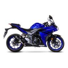 Load image into Gallery viewer, LV Pro Carbon Fiber Slip-On Muffler w/Shark Cut Carbon End Cap for Yamaha YZF-R3/MT-03 18-20
