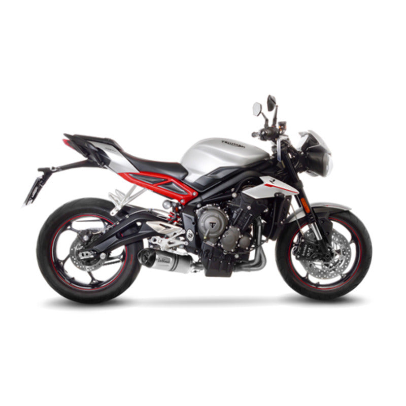 LV Slip-On LV One Evo Sc Stainless Street Triple 765 S/Sa2/R/R Lrh/Rs '17>