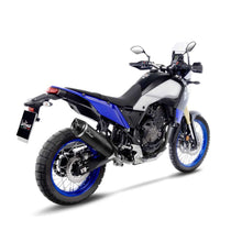 Load image into Gallery viewer, LV One Evo Stainless Black Slip-On Muffler w/Carbon End Cap for Yamaha Tenere 700 19-22