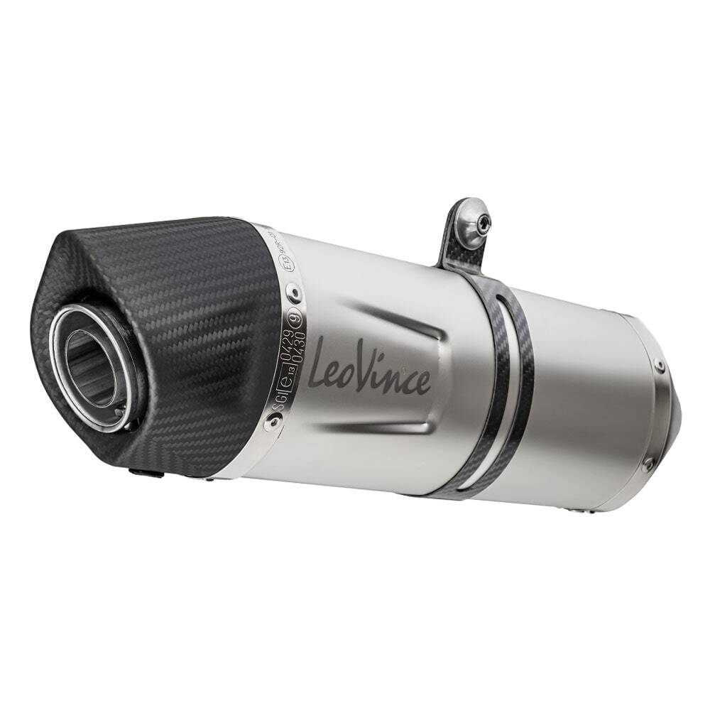 LV One Evo Stainless Steel Slip-On Muffler w/Carbon End Cap for Yamaha Tenere 700 19-22