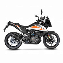 Load image into Gallery viewer, LV One Evo Stainless Black Slip-On Muffler w/Carbon End Cap for KTM 390 Adventure 20-22