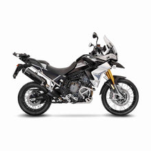 Load image into Gallery viewer, LV One Evo Stainless Black Slip-On Muffler w/Carbon End Cap for Triumph Tiger 900 GT/Rally/Pro 20-22