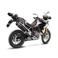 Load image into Gallery viewer, LV One Evo Stainless Black Slip-On Muffler w/Carbon End Cap for Triumph Tiger 900 GT/Rally/Pro 20-22