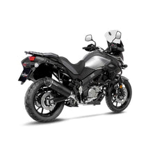 Load image into Gallery viewer, LV One Evo Stainless Black Slip-On Muffler w/Carbon End Cap for Suzuki V-Strom 650/XT 17-22