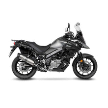 Load image into Gallery viewer, LV Slip-On + L Pipe Db(A) LV One Evo Stainless V-Strom 650 '17> (Fits W Orig. Center Stand &amp; Pann)