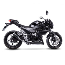 Load image into Gallery viewer, LV Slip-On LV-10 Stainless Blk Ninja 250/300 R  / Z 250/300 '13>'16