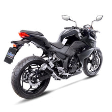 Load image into Gallery viewer, LV Slip-On LV-10 Stainless Blk Ninja 250/300 R  / Z 250/300 '13>'16