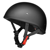 M2R Rebel Shorty Matt Black Quick Release Helmet