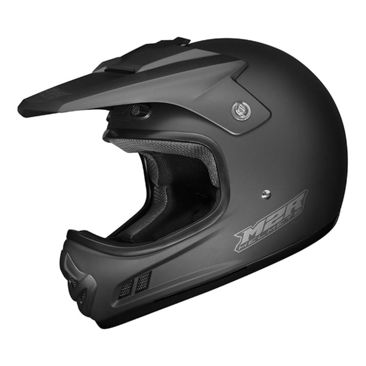 M2R Youth MX2 JR Matt Black Helmet