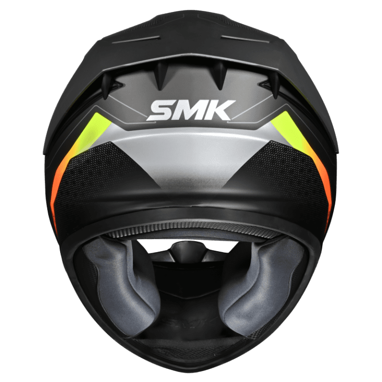 SMK Stellar Sport Flight (MA264) Full Face Helmet - Matt Black/Grey/Yellow