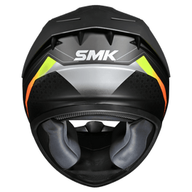 SMK Stellar Sport Flight (MA264) Full Face Helmet - Matt Black/Grey/Yellow