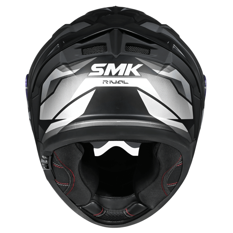 SMK Typhoon 06 Rival (MA266) Full Face Helmet - Matt Black/Grey