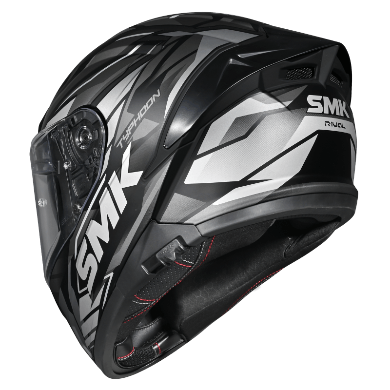 SMK Typhoon 06 Rival (MA266) Full Face Helmet - Matt Black/Grey