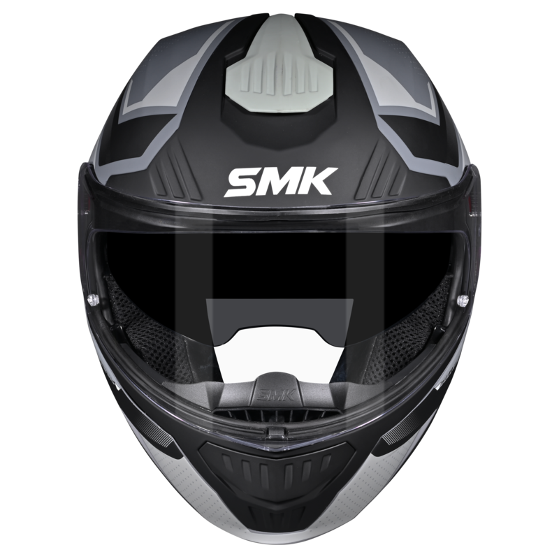 SMK Gullwing Supertour (MA661) Flip-up Helmet - Matt Grey/White