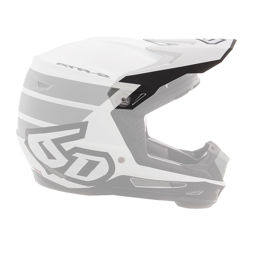 6D ATR-2Y Stripe Replacement Peak - Black White
