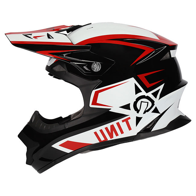 M2R Exo Unit Protech Pc-1 Helmet - Gloss Red/White
