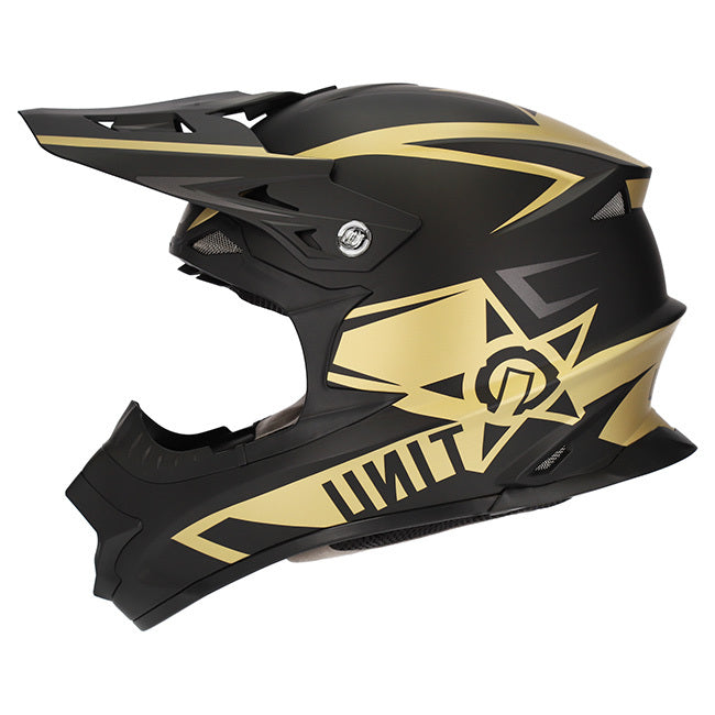 M2R Exo Unit Protech Pc-9F Helmet - Matt Gold/Black