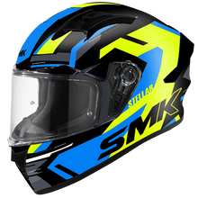 Load image into Gallery viewer, SMK Stellar K-Power Black/Yellow/Blue GL245 Helmet - EasyR