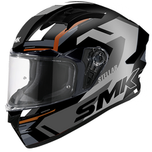 Load image into Gallery viewer, SMK Stellar K-Power Black/Grey/Orange GL267 Helmet - EasyR