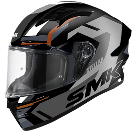 SMK Stellar K-Power Black/Grey/Orange GL267 Helmet - EasyR