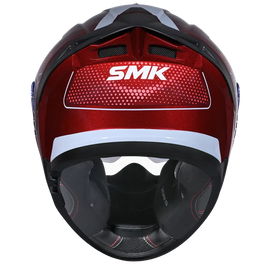 SMK Typhoon 06 Mystic (MA336) Full Face Helmet - Matt Red/Grey