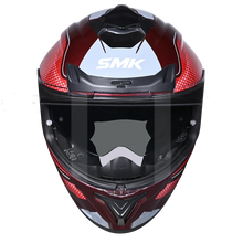 Load image into Gallery viewer, SMK Typhoon 06 Mystic (MA336) Full Face Helmet - Matt Red/Grey