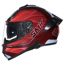 Load image into Gallery viewer, SMK Typhoon 06 Mystic (MA336) Full Face Helmet - Matt Red/Grey