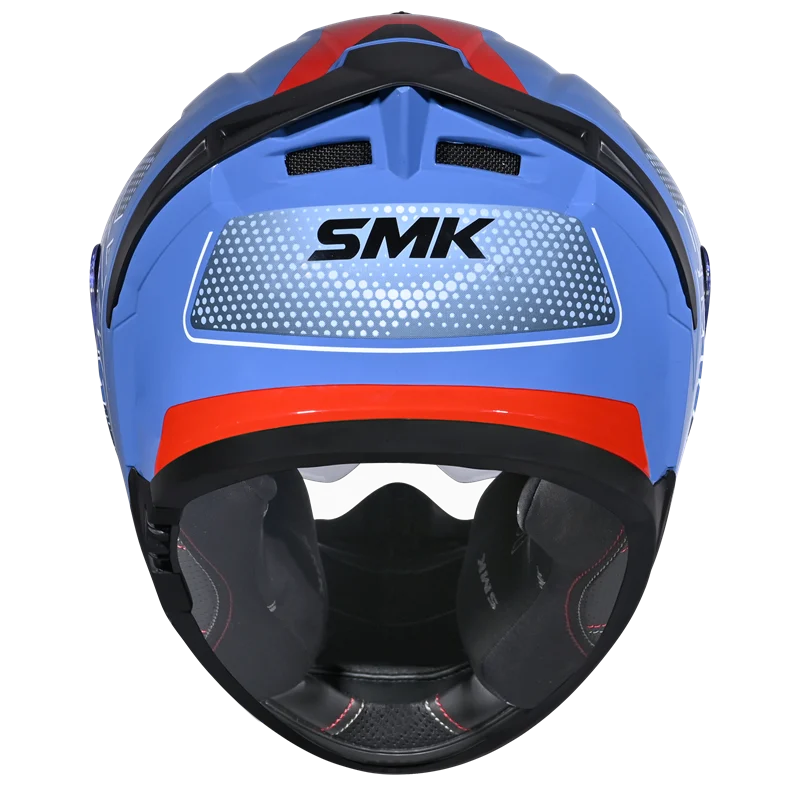 SMK Typhoon 06 Mystic (MA551) Full Face Helmet - Matt Blue/White