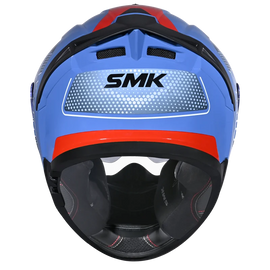 SMK Typhoon 06 Mystic (MA551) Full Face Helmet - Matt Blue/White