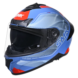 SMK Typhoon 06 Mystic (MA551) Full Face Helmet - Matt Blue/White