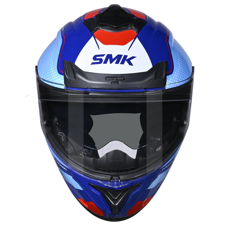 SMK Typhoon 06 Mystic (GL553) Full Face Helmet - Blue/Red